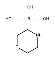 Boric acid (H3BO3), reaction products with morpholine 구조식 이미지