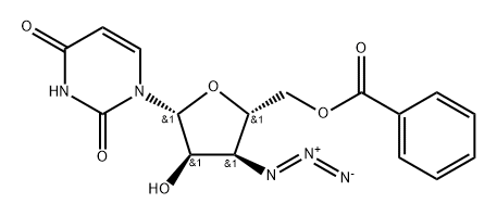 Uridine, 3'-?azido-?3'-?deoxy-?, 5'-?benzoate Structure