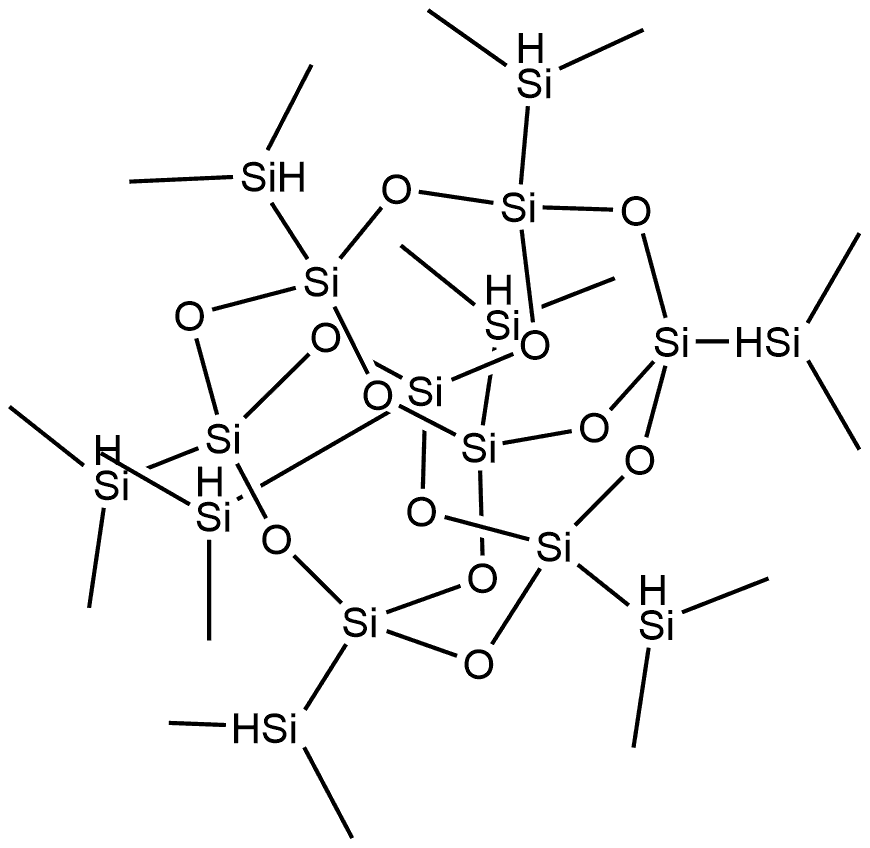 Pentacyclo[9.5.1.13,9.15,15.17,13]octasiloxane, 1,3,5,7,9,11,13,15-octakis(dimethylsilyl)- Structure