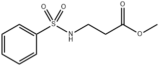 β-Alanine, N-(phenylsulfonyl)-, methyl ester Structure