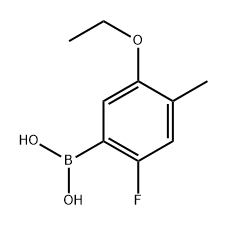 5-Ethoxy-2-fluoro-4-methylphenylboronic aicd 구조식 이미지