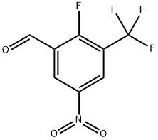 2-Fluoro-5-nitro-3-trifluoromethyl-benzaldehyde 구조식 이미지