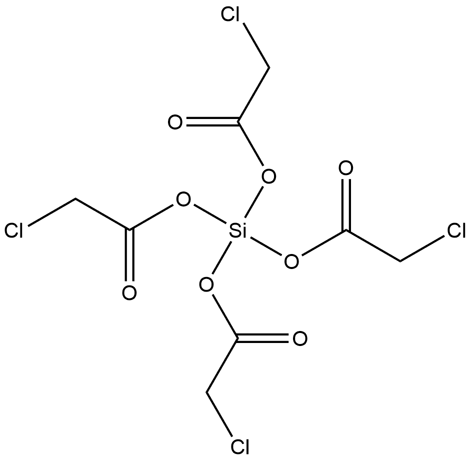 Acetic acid, 2-chloro-, anhydride with silicic acid (H4SiO4) (4:1) Structure