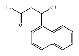 3-Hydroxy-3-(naphthalen-1-yl)propanoic acid 구조식 이미지