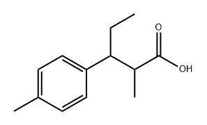 Benzenepropanoic acid, β-ethyl-α,4-dimethyl- Structure