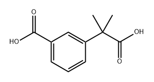 3-(2-carboxypropan-2-yl)benzoic acid 구조식 이미지