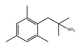 Benzeneethanamine, α,α,2,4,6-pentamethyl- Structure