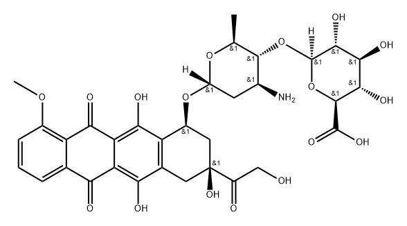 Epirubicin glucuronide Structure