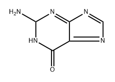 6H-퓨린-6-온,2-아미노-1,2-디하이드로-,라디칼이온(1-) 구조식 이미지