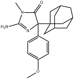 5-Adamantan-1-yl-2-amino-5-(4-methoxy-phenyl)-3,5-dihydro-imidazol-4-one Structure