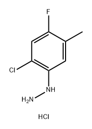 (2-chloro-4-fluoro-5-methylphenyl)hydrazine
hydrochloride Structure