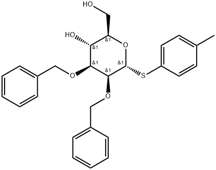 4-Methylphenyl 2,3-di-O-benzyl-1-thio-α-D-mannopyranoside Structure