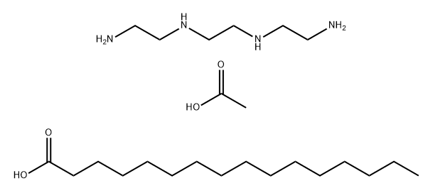 Hexadecanoic acid, reaction products with acetic acid and triethylenetetramine Structure