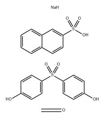 2-Naphthalenesulfonic acid, reaction products with formaldehyde and 4,4'-sulfonylbis[phenol], sodium salts Structure