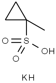 potassium 1-methylcyclopropane-1-sulfonate Structure