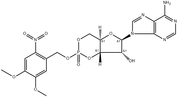 4,5-디메톡시-2-니트로벤질고리형AMP 구조식 이미지