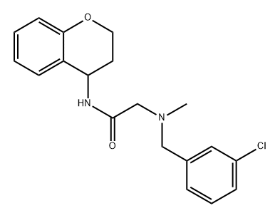 2-((3-Chlorobenzyl)(methyl)amino)-N-(chroman-4-yl)acetamide Structure