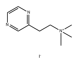 2-Pyrazineethanaminium, N,N,N-trimethyl-, iodide (1:1) Structure