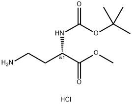 Boc-Dab-Ome Hydrochloride Structure