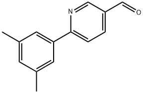 6-(3,5-Dimethylphenyl)nicotinaldehyde Structure