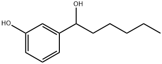 Benzenemethanol, 3-hydroxy-α-pentyl- 구조식 이미지