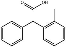 Benzeneacetic acid, 2-methyl-α-phenyl- 구조식 이미지