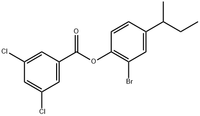 2-Bromo-4-(1-methylpropyl)phenyl 3,5-dichlorobenzoate Structure