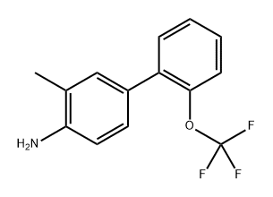 4-Amino-3-methyl-2'-(trifluoromethoxy)biphenyl Structure