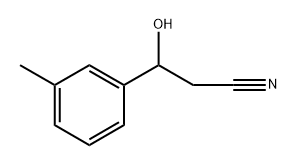 Benzenepropanenitrile, β-hydroxy-3-methyl- Structure