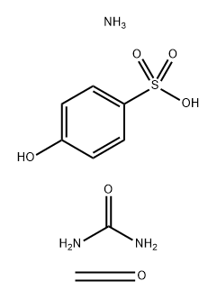 Benzenesulfonic acid, 4-hydroxy-, reaction products with formaldehyde and urea, ammonium salts Structure