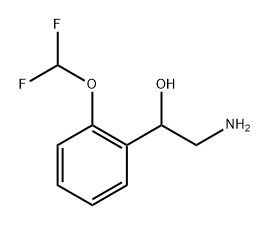 Benzenemethanol, α-(aminomethyl)-2-(difluoromethoxy)- Structure