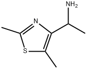 4-Thiazolemethanamine, α,2,5-trimethyl- Structure