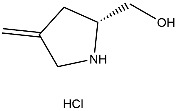 (2R)-4-methylene-D-prolinol hydrochloride Structure