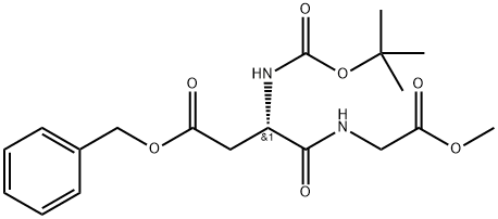 (S)-benzyl 3-((tert-butoxycarbonyl)amino)-4-((2-methoxy-2-oxoethyl)amino)-4-oxobutanoate Structure