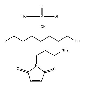 Phosphoric acid, octyl ester, compds. with 1-[3-(tallow alkylamino)propyl]-1H-pyrrole-2,5-dione Structure