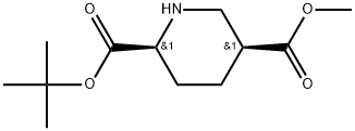 (2R,5R)-2-tert-butyl 5-methyl piperidine-2,5-dicarboxylate Structure