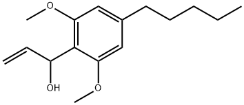 Benzenemethanol, α-ethenyl-2,6-dimethoxy-4-pentyl- 구조식 이미지