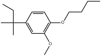 1-Butoxy-4-(1,1-dimethylpropyl)-2-methoxybenzene Structure