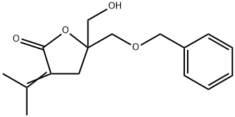 5-((Benzyloxy)methyl)-5-(hydroxymethyl)-3-(propan-2-ylidene)dihydrofuran-2(3H)-one Structure