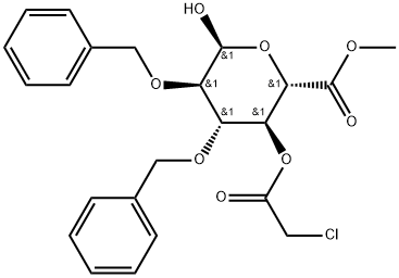 methyl 2,3-di-O-benzyl-4-O-chloroacetyl-D-glucopyranuronate Structure