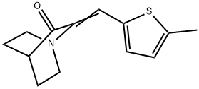 2-[(5-Methyl-2-thienyl)methylene]-1-azabicyclo[2.2.2]octan-3-one Structure