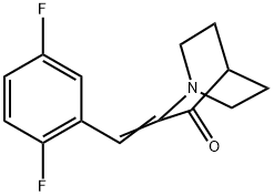 2-[(2,5-Difluorophenyl)methylene]-1-azabicyclo[2.2.2]octan-3-one Structure