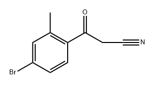 Benzenepropanenitrile, 4-bromo-2-methyl-β-oxo- Structure