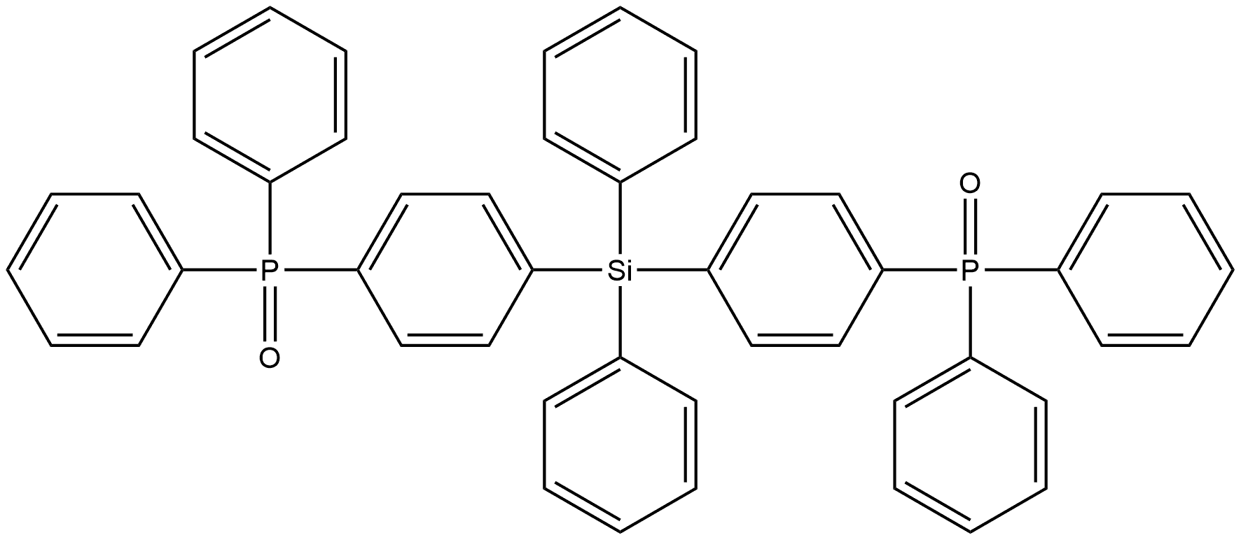 1,1′-[(Diphenylsilylene)di-4,1-phenylene]bis[1,1-diphenylphosphine oxide] Structure