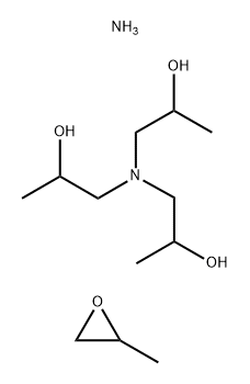 Oxirane, methyl-, reaction products with ammonia, triisopropanolamine fraction Structure