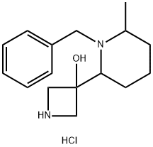 3-(1-Benzyl-6-methylpiperidin-2-yl)azetidin-3-ol hydrochloride 구조식 이미지