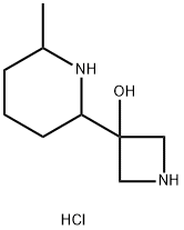 3-(6-Methylpiperidin-2-yl)azetidin-3-ol dihydrochloride Structure