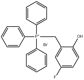 Phosphonium, [(5-fluoro-2-hydroxyphenyl)methyl]triphenyl-, bromide (1:1) 구조식 이미지
