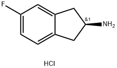 (S)-5-fluoro-2,3-dihydro-1H-inden-2-amine hydrochloride 구조식 이미지