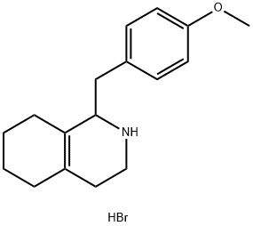 (+/-)-1-(4-methoxybenzyl)-1,2,3,4,5,6,7,8-octahydroisoquinoline hydrobromide Structure